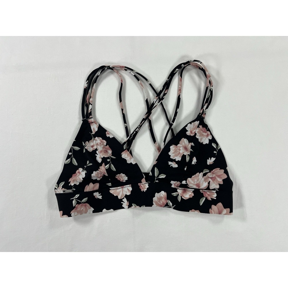 Victoria's Secret PINK Floral Strappy Racerback Bralette‎ Coquette Y2K Women's M